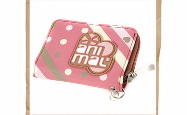 Animal Spotty Zip Wallet Pink