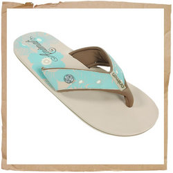 Animal Swish Flip Flops Natural