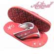 Animal Swish Flip Flops - RASP/PINK