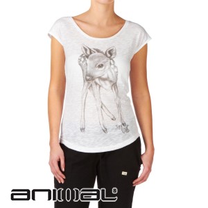 Animal T-Shirts - Animal Alicia T-Shirt - White