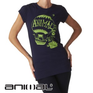 Animal T-Shirts - Animal Ashy T-Shirt - Peacoat