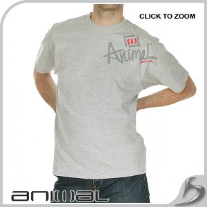 T-Shirts - Animal Badger T-Shirt - Grey