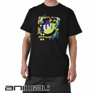 Animal T-Shirts - Animal Boga T-Shirt - Black