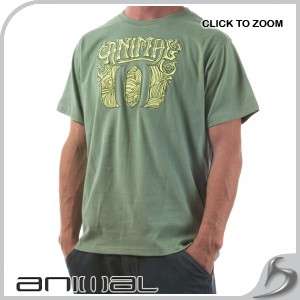 T-Shirts - Animal Bullseye T-Shirt - Lichen