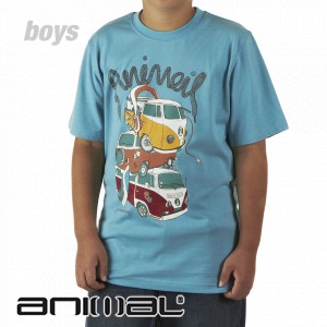 Animal T-Shirts - Animal Clack T-Shirt - Blue Mist