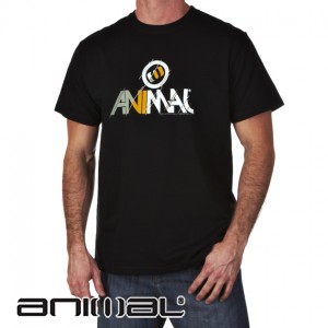 Animal T-Shirts - Animal Crouch T-Shirt - Black