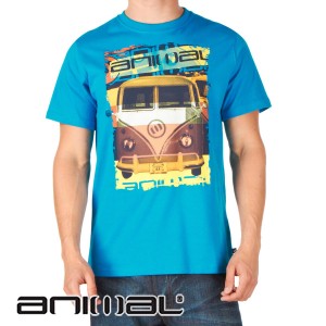 Animal T-Shirts - Animal Hurn T-Shirt - Blue Jewel
