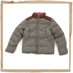 Testdrive Puffa Jacket Slate Brown