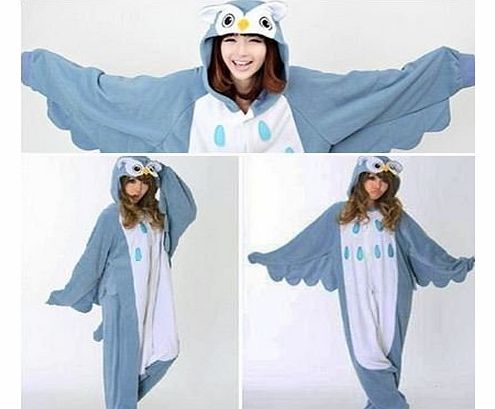 Unisex Onesie Kigurumi Fancy Dress Costume Hoodies Pajamas Sleep wear (MEDIUM (155-165CM), OWL)