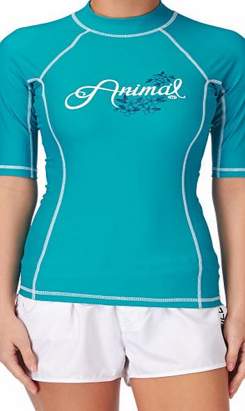 Animal Womens Animal Vickie Short Sleeve Rash Vest -