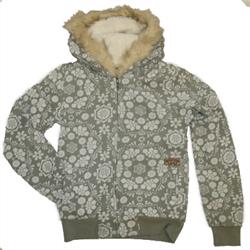 Animal Womens Jardell Zip Hood - Neutral Grey