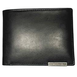 Animal Wrap Tab Leather Wallet - Black