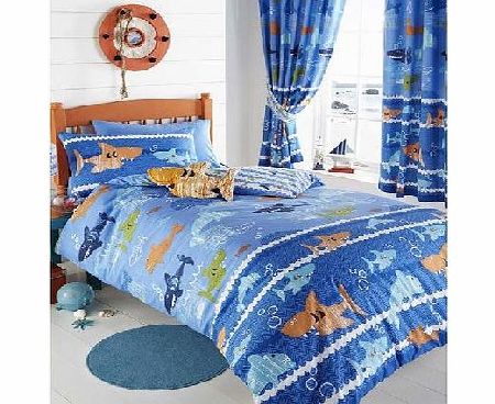 Animals Sea World Double Duvet Cover and Pillowcase Set
