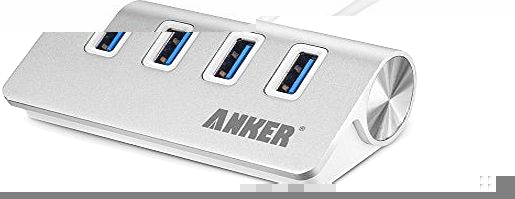 Anker AH430 USB 3.0 4-Port Compact Aluminum Hub with 2-Foot USB 3.0 Cable