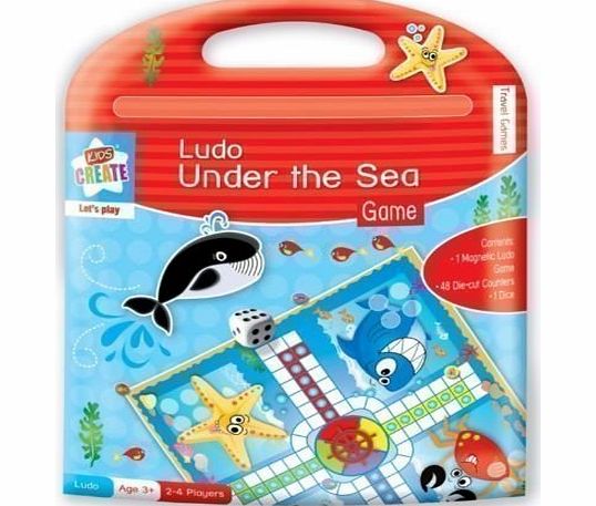 Anker International Childrens Travel Traditional Game Magnetic Set Ludo Under The Sea