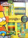 The Simpsons 60 piece art set, crayons, paints felt tip