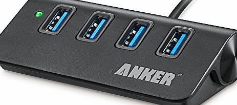 Anker USB 3.0 4-Port Compact Aluminum Hub with 2-Foot USB 3.0 Cable