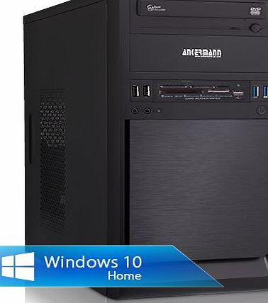 Ankermann PC Ankermann-PC SMALL DESK OFFICE, Intel Core i3-4170 2x3.70GHz, onBoard INTEL HD Graphics 4000, 8 GB DDR3 RAM, 500 GB Hard Drive, be quiet! System Power B8 300W, Microsoft Windows 10 Home 64Bit (English