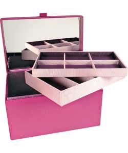 Anna Di Angelo Large Pink Jewellery Box