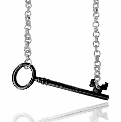 Anna Lou of London Alice in Wonderland Black and Silver Key