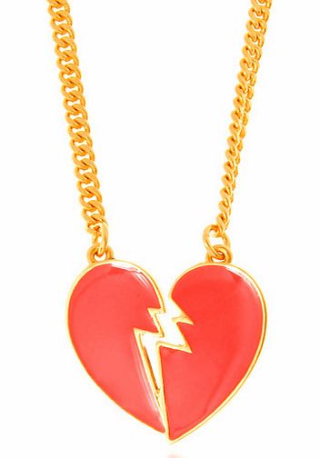Anna Lou of London Alice in Wonderland Broken Heart Necklace from