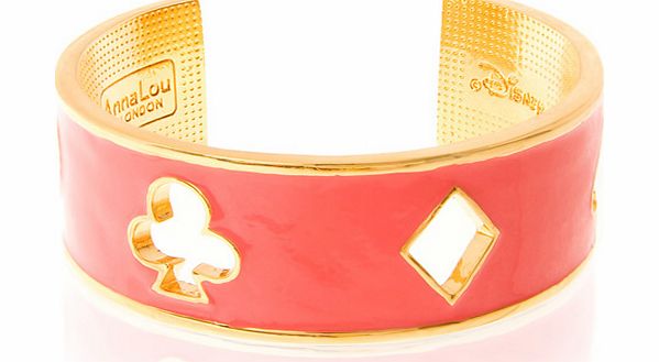 Anna Lou of London Alice in Wonderland Playing Card Enamel Cuff