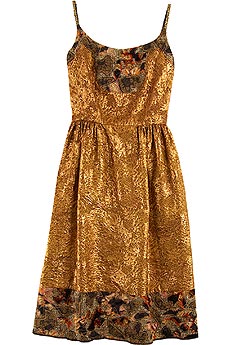 Anna Sui Brocade cocktail dress