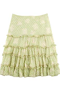Anna Sui Dandelion tiered skirt