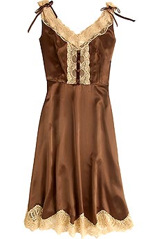 Anna Sui Lace trimmed camisole dress