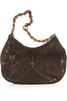 Anna Sui Tortoiseshell Strap Butterfly Bag
