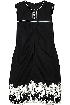 Tree print bubble dress