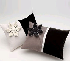 Anna Whitford Oriental flower cushion
