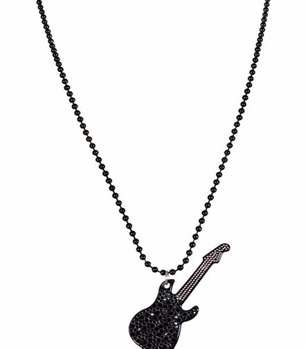 Ladies Diamante Guitar Necklace from AnnaLou of