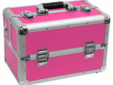 pink beauty case with floors big size ; Beauty Tool box ; hairstylist ; Beauty finishing Case- 201504