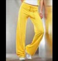 Anniluce : Medium Waist Baggy Pants - Medium-Yellow