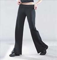 Anniluce :Medium Waist Jazz Pants - Small-Black