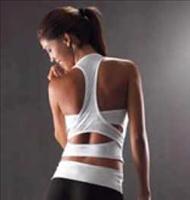 Anniluce : Open Back Training Vest - Medium-White