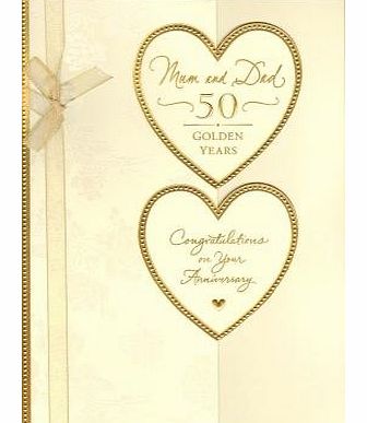 Mum & Dad (50th) Golden Anniversary, Anniversary Greetings Cards