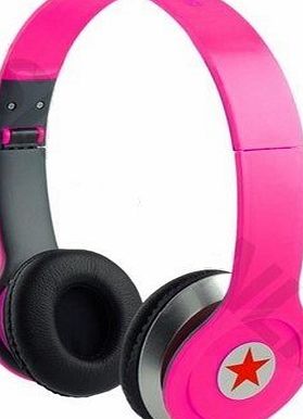 Anns HD Sound DJ Style SOLID BASS On-Ear Headphones SL-800 For MP3/MP4, iPod, iPhone, iPad, Tablets, Laptops, Smart Phones, Portable Media Player (Pink)