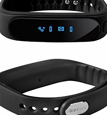 Bracelet,Annser� E02 Bluetooth 4.0 Sync Healthy Smart Healthy Bracelet Watch Wristband Sport Gym Fitness Tracker Stopwatch Passometer WristWatch Phone Mate Supports Android 4.3 or Above Android Smartp