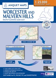 Anquet Maps 35 Worcester and Malvern Hills