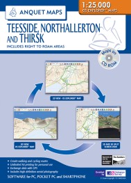 Anquet Maps 73 Teesside, Northallerton and Thirsk