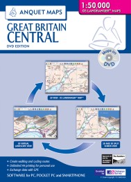 Anquet Maps Great Britain Central on DVD