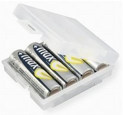 4 Slot Battery Box For 4 AA Or 4 AAA