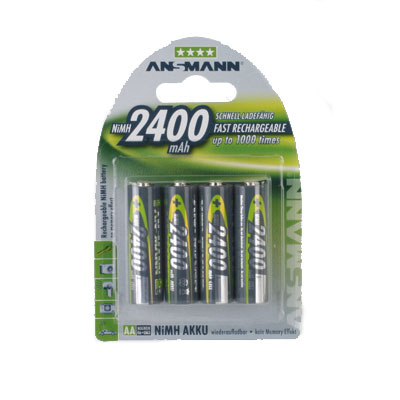Ansmann 4 x 2400mAh AA NiMh