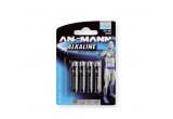 Ansmann Alkaline AAA Batteries - Pack of 4
