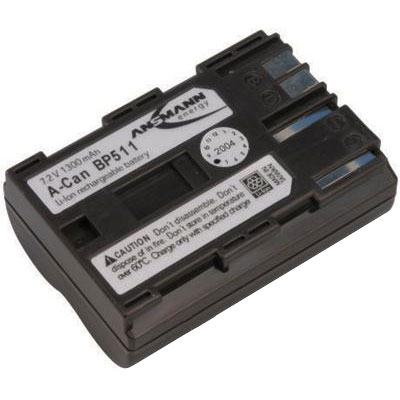 Lithium-ion BP-511 Canon Fit Battery