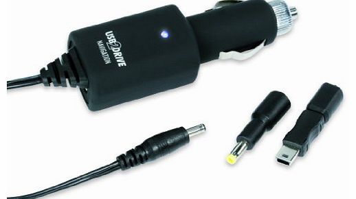Ansmann Navigation Universal Car Charger with Adapter for Satellite Navigation