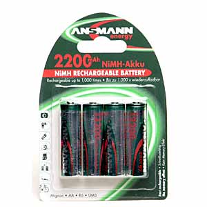 Ansmann Rechargeable 4x AA Ni-MH Battery 2200 MAh