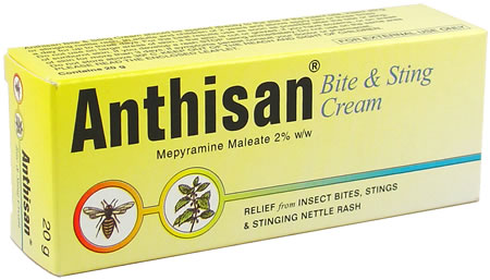 anthisan bite and sting cream 20g